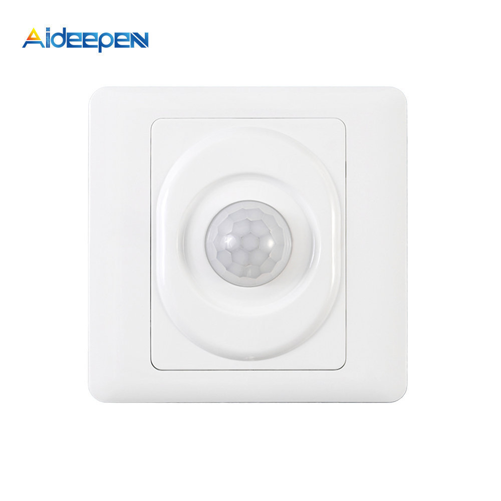 AC 220V LED Infrared Human Body Detection PIR Motion Sensor Light Switch Auto On Off Light Smart Switch for Corridor Staircase