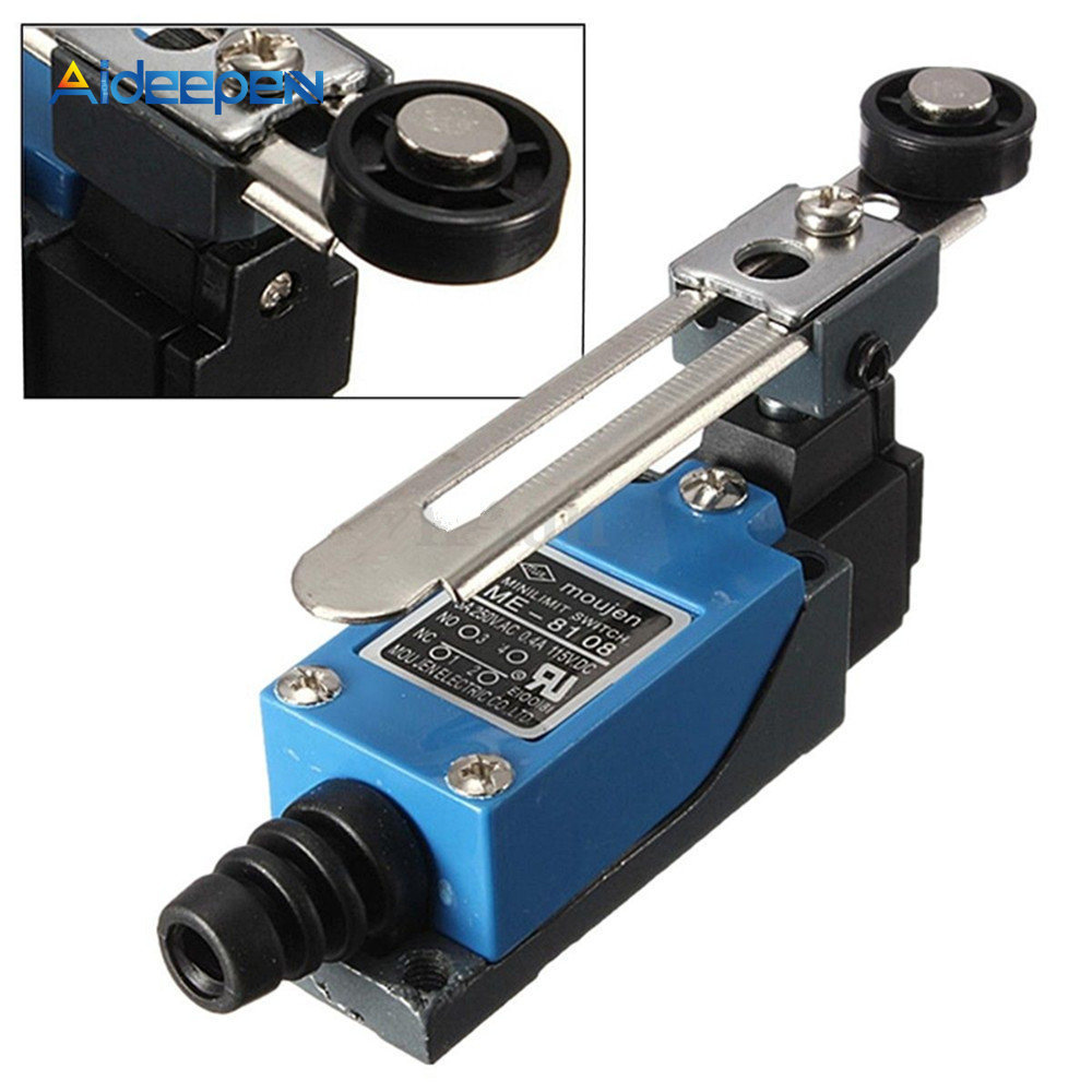 AC 250V 5A New Waterproof ME-8108 Momentary Limit Switch For CNC Mill Laser Plasma Rotary Adjustable Lever Arm with Roller