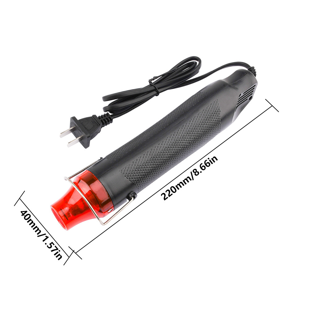 DIY tool heat gun 1pc 220V Using Heat Gun Electric Power Tool Hot Air 300W Temperature Gun with Supporting Seat Shrink