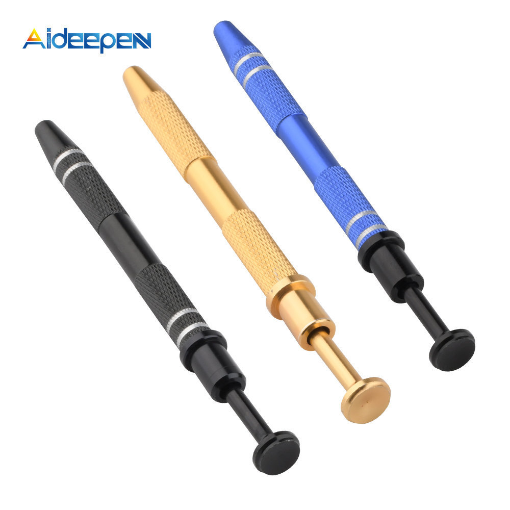 IC Chip Extractor Electronic Component Parts Gripper Catcher Screw Picker Tweezers Pick Up Tool Metal Grabber Repair Hand Tools