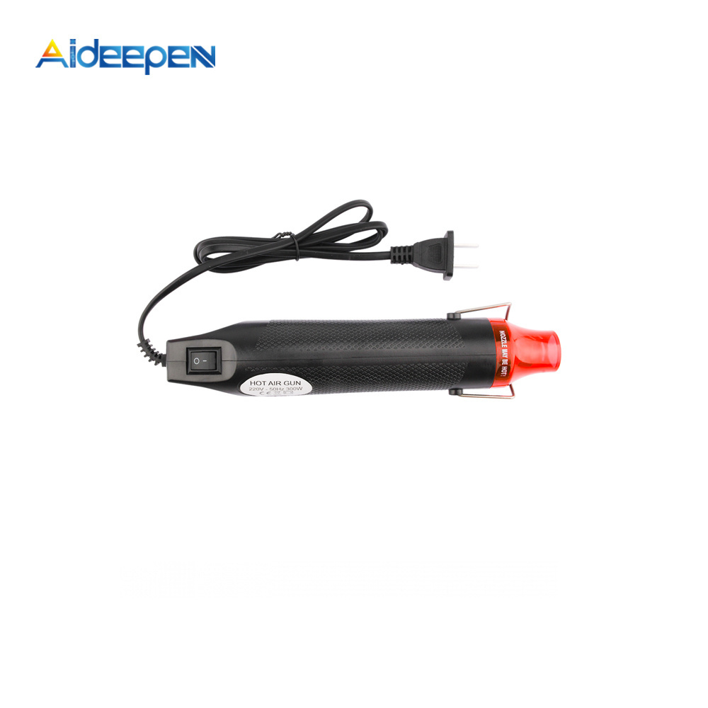 DIY tool heat gun 1pc 220V Using Heat Gun Electric Power Tool Hot Air 300W Temperature Gun with Supporting Seat Shrink