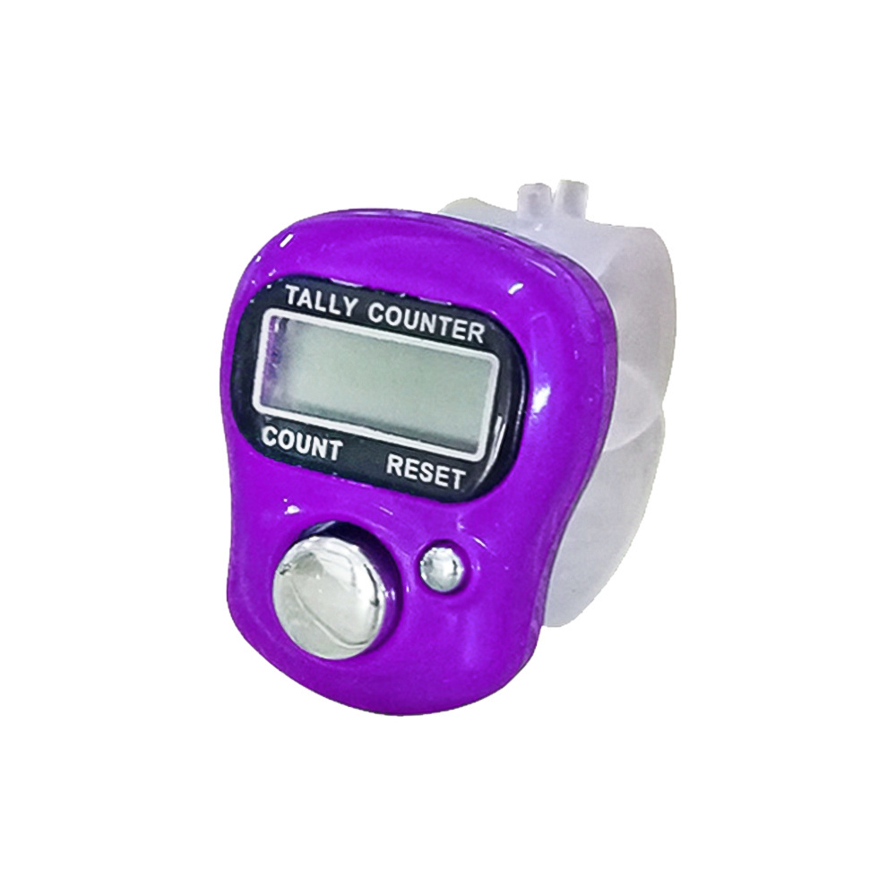 Electronic Digital Finger Ring Tally Counter Hand Held Knitting Row Counter Clicker Mini LCD Point Marker Counter Supplies