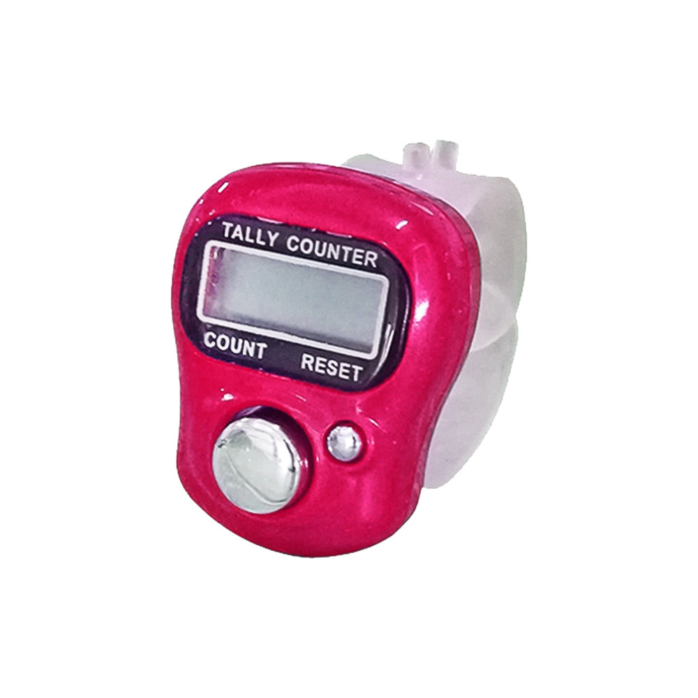 Electronic Digital Finger Ring Tally Counter Hand Held Knitting Row Counter Clicker Mini LCD Point Marker Counter Supplies