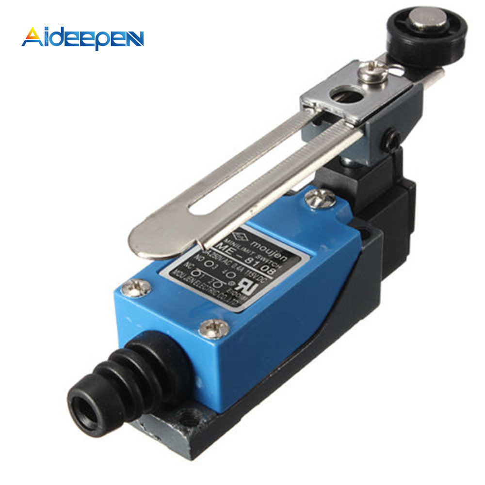 AC 250V 5A New Waterproof ME-8108 Momentary Limit Switch For CNC Mill Laser Plasma Rotary Adjustable Lever Arm with Roller