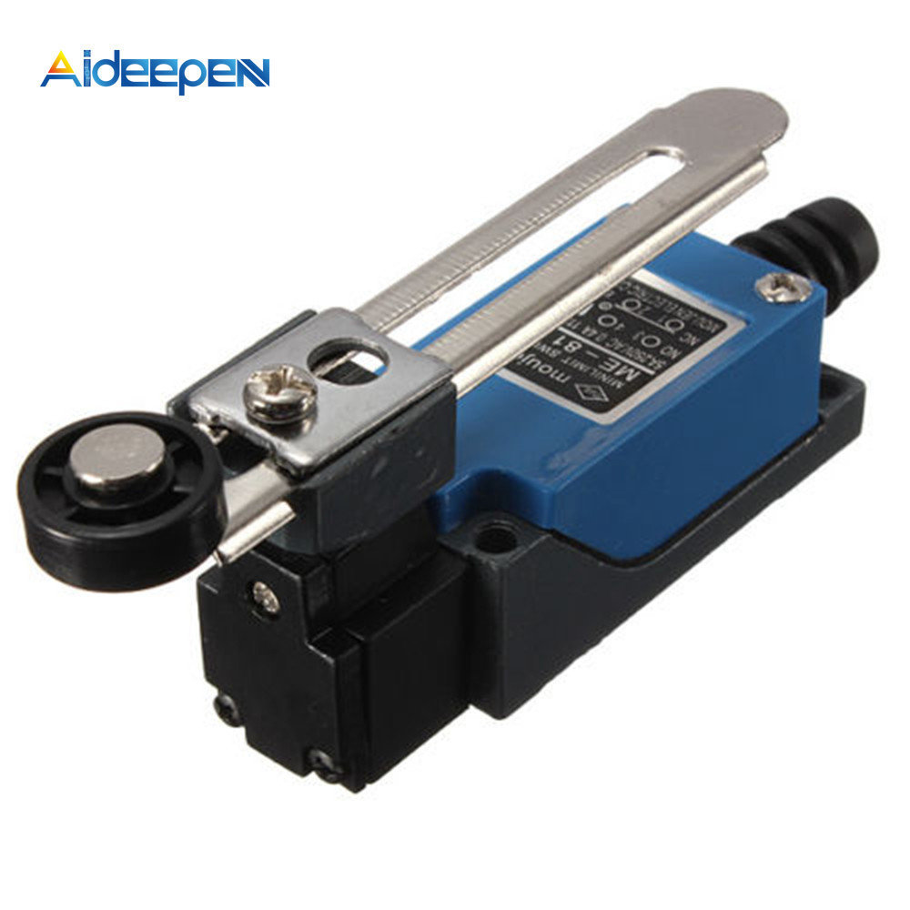 AC 250V 5A New Waterproof ME-8108 Momentary Limit Switch For CNC Mill Laser Plasma Rotary Adjustable Lever Arm with Roller