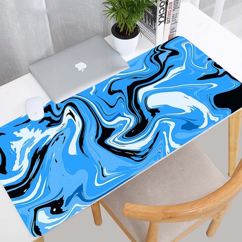 Large Mouse Pad Strata Liquid Art Mouse Mats Office Carpet Desk Pad Mouse Mat Black Big Mousepad Rubber Mats for Computer Table