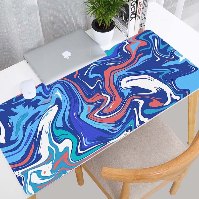 Large Mouse Pad Strata Liquid Art Mouse Mats Office Carpet Desk Pad Mouse Mat Black Big Mousepad Rubber Mats for Computer Table