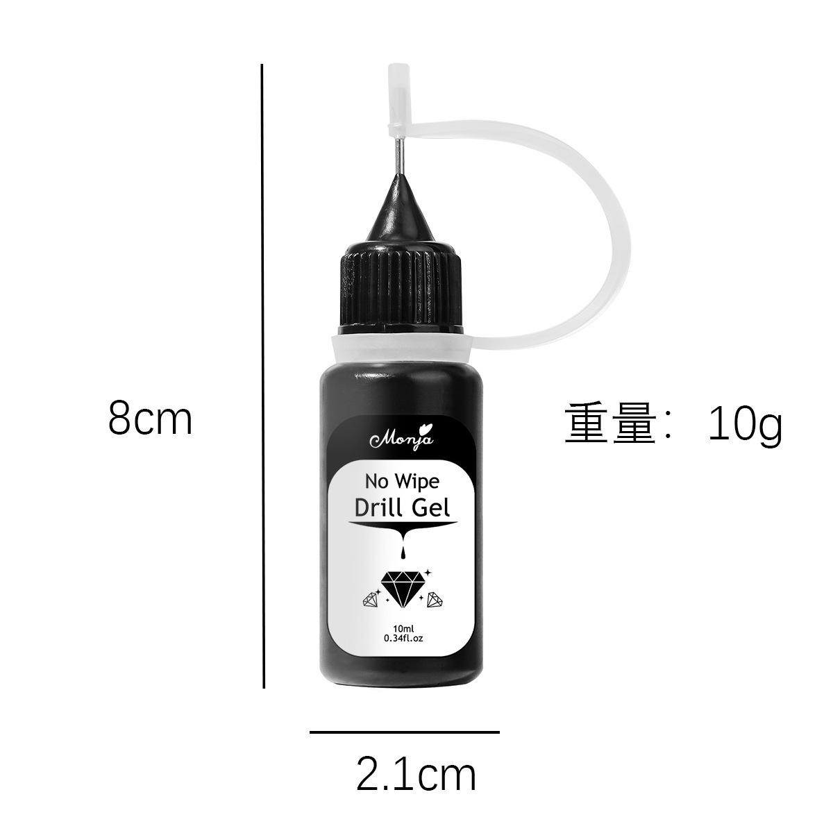 10ml Nail Rhinestone Adhesive Glue For Stick The Drill Transparent Nail Glue Soak Off UV LED Nail Art Gel Varnish