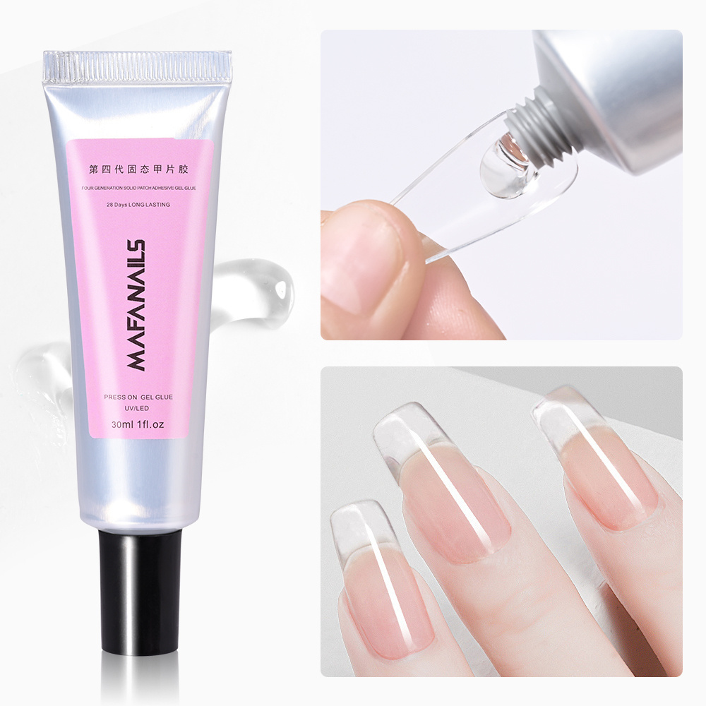 30g Soft Nail Tips Gel Soak Off Gel Glue Used To Quick Paste Fake Tips and Rhinestones UV Jelly Polish Nail Art Tools