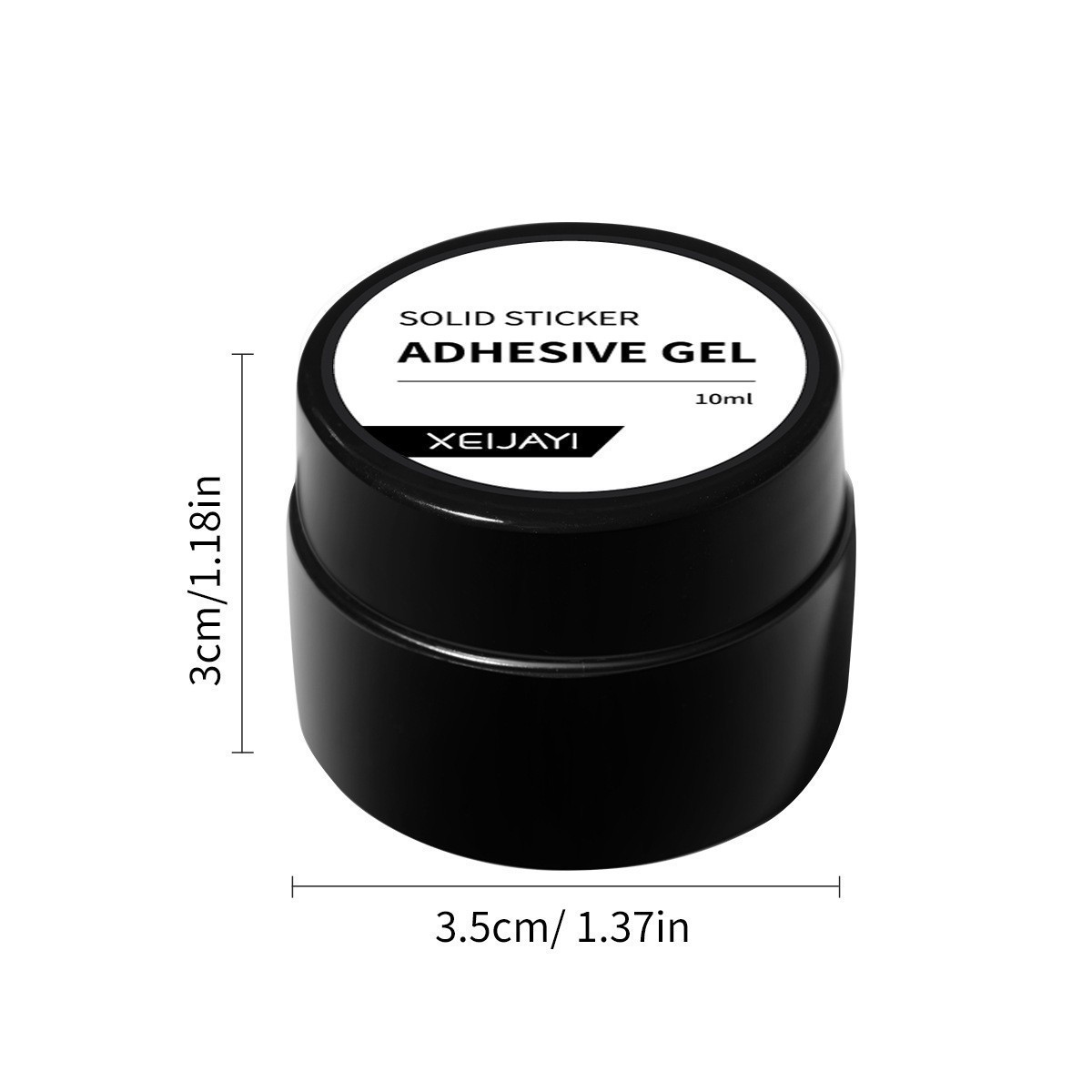 10ml Solid Nail Tips Gel Patch Glue Adhesive Super Sticky Canned Nail patch Does not Flow Gel Does not Hurt Nails UV Lamp Cure