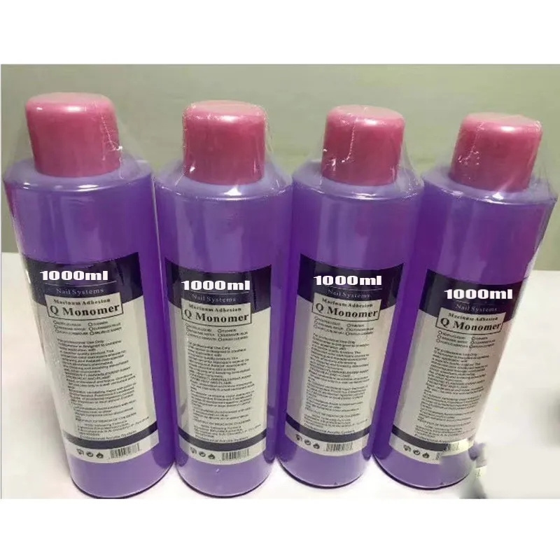 1000ml Profession EMA Acrylic Liquid Monomer Crystal Liquid Bottled Purple Extension/Dipping/Carving Acrylic Liquid