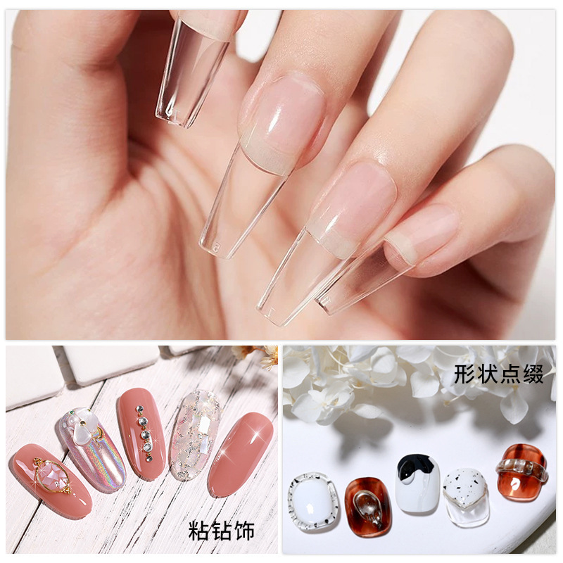 Solid Nail Tip Gel Glue For Quickly Extend Nail 5/8/30ml Function Gel Polish Clear 3D Modeling Carve Gel Soak Off UV Varnish