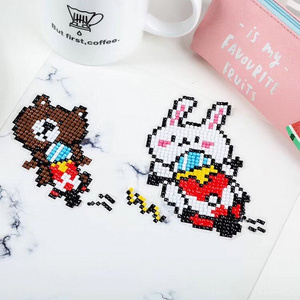 New Arrival Cartoon Pattern Mini Diamond Painting DIY Sticker Diamond Painting Stick Glue For Phone Decor