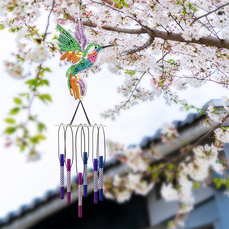 Diamond Painting Kits DIY Custom Diamond Wind Chime Pendant Home Landscape Decoration