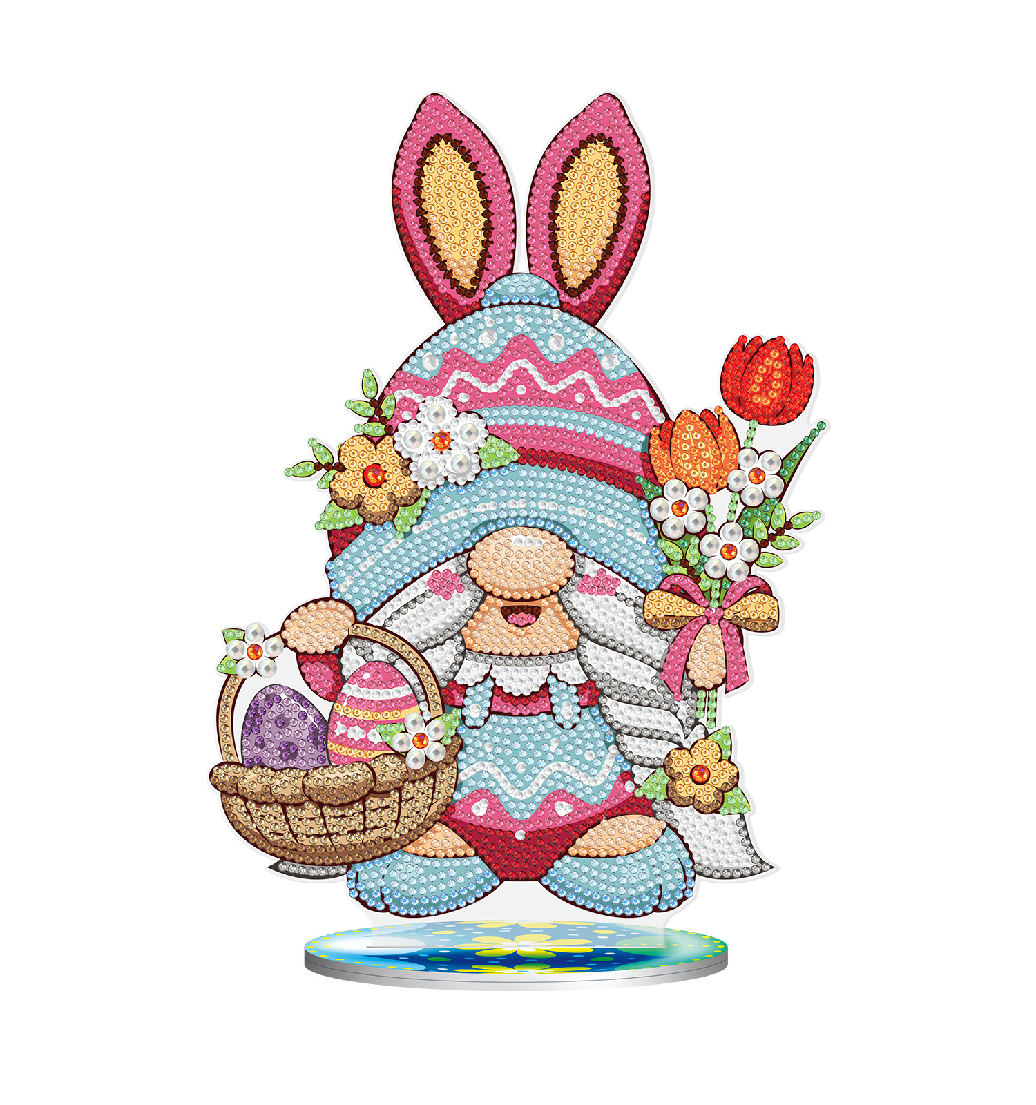 new arrival Easter Day room Ornaments cute rabbits and eggs diy diamond painting table home decoration