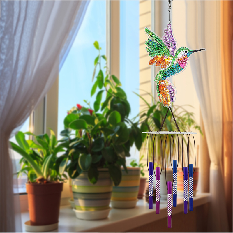 Diamond Painting Kits DIY Custom Diamond Wind Chime Pendant Home Landscape Decoration