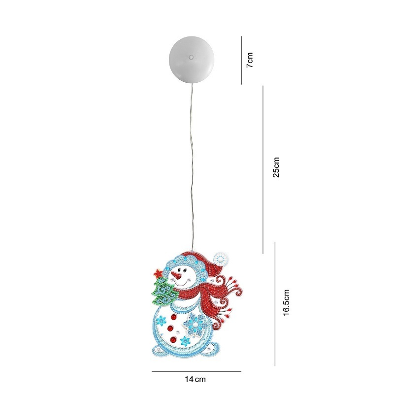 2023 Christmas decoration supplies light snowman shape DIY Diamond Painting Modeling Lights  for Outdoor Party home decor