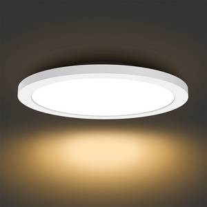 Flush Mount Ceiling Light Fixture 12 Inch LED Ceiling Light for Bathroom,3000K Warm White 24W150W Equivalent 1680LM Round