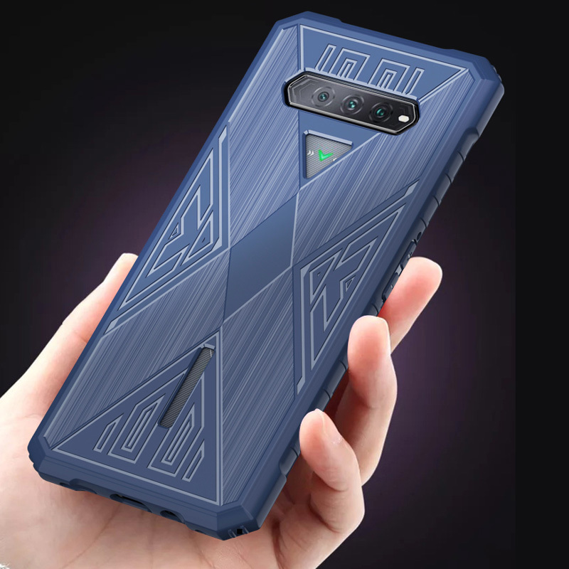 Shockproof Case Black Shark 4 4S Pro Gaming Cover Silicone Rubber Rugged Phone Skin Matte Anti-fingerprints Back Capa for Xiaomi