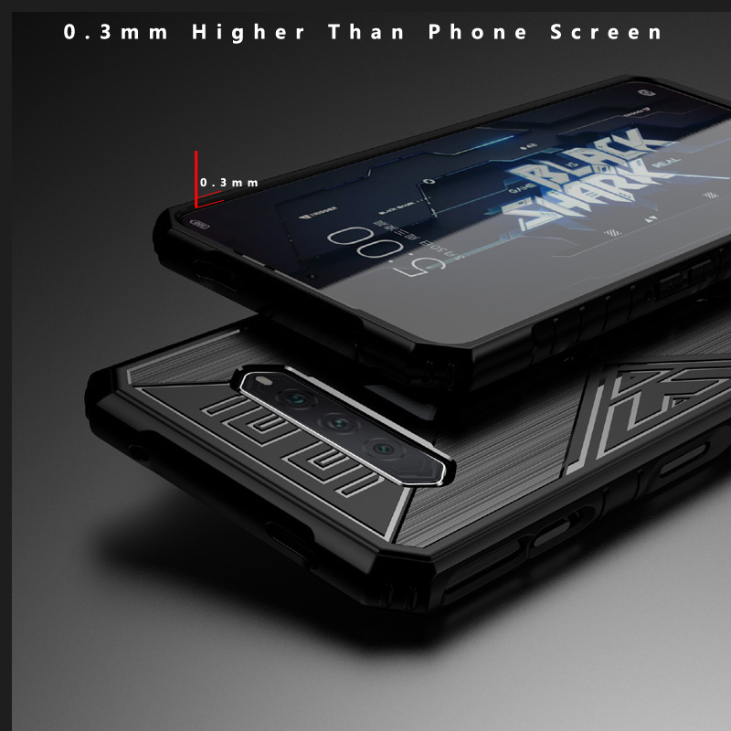 Shockproof Case Black Shark 4 4S Pro Gaming Cover Silicone Rubber Rugged Phone Skin Matte Anti-fingerprints Back Capa for Xiaomi