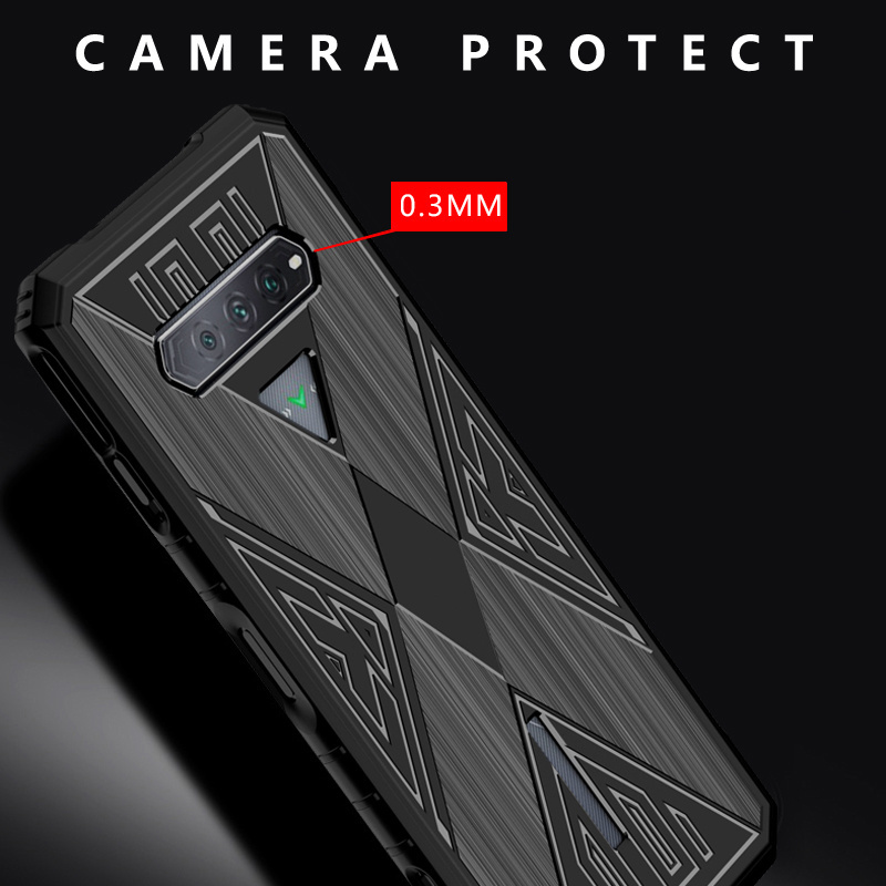 Shockproof Case Black Shark 4 4S Pro Gaming Cover Silicone Rubber Rugged Phone Skin Matte Anti-fingerprints Back Capa for Xiaomi