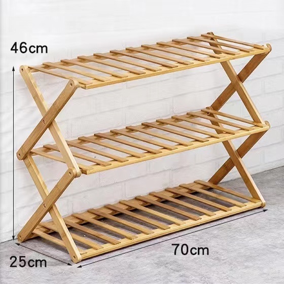 Bamboo Home Furniture Bedroom Furniture Shoe Rack Living Room Furniture DIY Home Hotel 3-tier Shoes Rack,bamboo Modern Folding