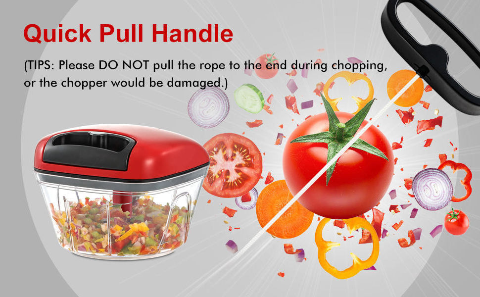 Multifunction Mini Manual Blender Hand Pull Meat Garlic Chopper Quick Press Nut Onion Salad Vegetable Cutter Veggie Chopper