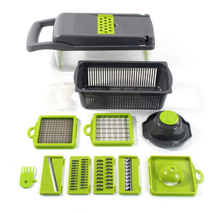 13-in-18 Blade Vegetable Slicer Onion Mincer Vegetable Chopper Cutter Dicer Egg Slicer With Container