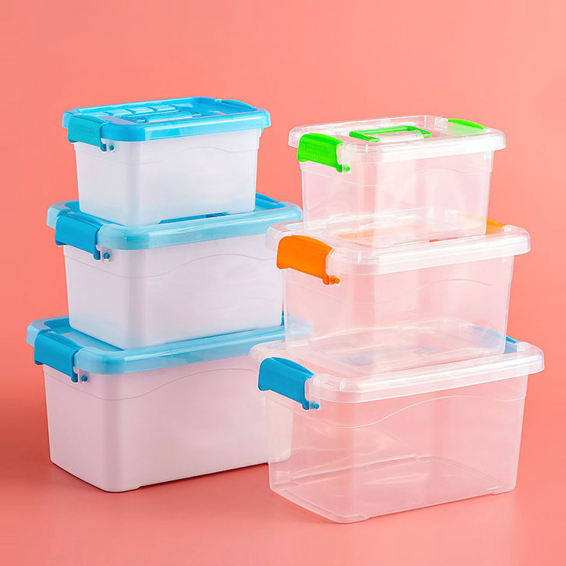 New Selling Superior Quality Small Kids Toy Plastic Storage Box for Toys Transparent Plastic Container Minimalist Multifunction