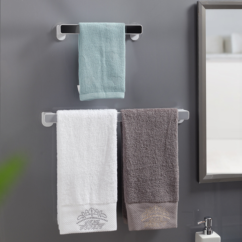 Single Wall Mounted Towel Rack Bar Hanging Holder Bathroom Accessories Bathroom Shelf With Towel Rail Bars Wall Mount Bath Rack