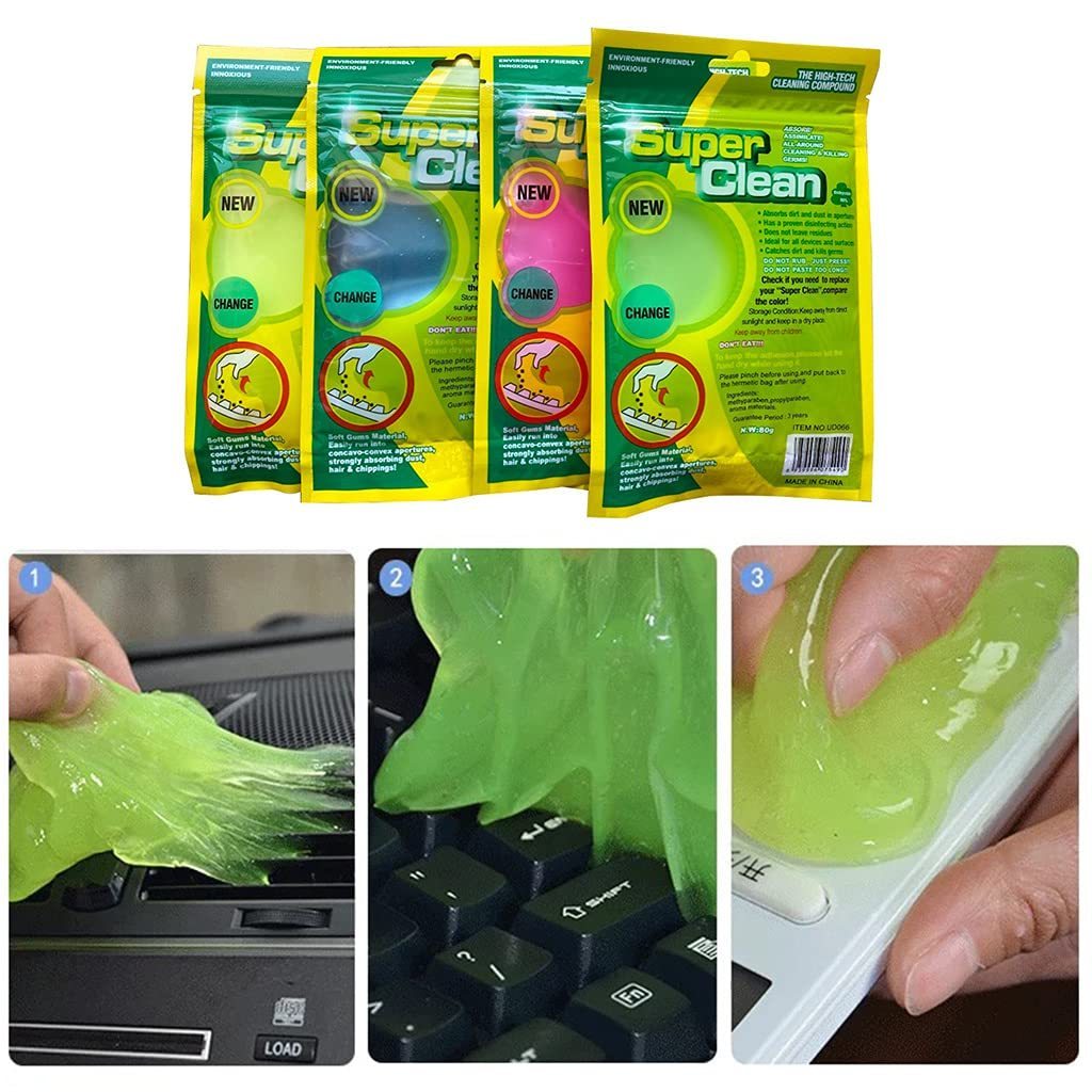 Safety Cleaning Gel Keyboard Car Detailing Office Electronics Cleaning Kits Dust Remove Gel Cleaner 3 Colors car Cleaning Gel