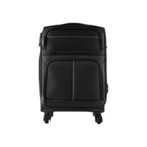 Hot sale simple design Nylon travel luggage custom black carry-on Nylon trolley luggage business suitcases sets with 4 wheel