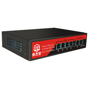 Hot 4 Port 10/100Mbps POE Ethernet Switch in CCTV System