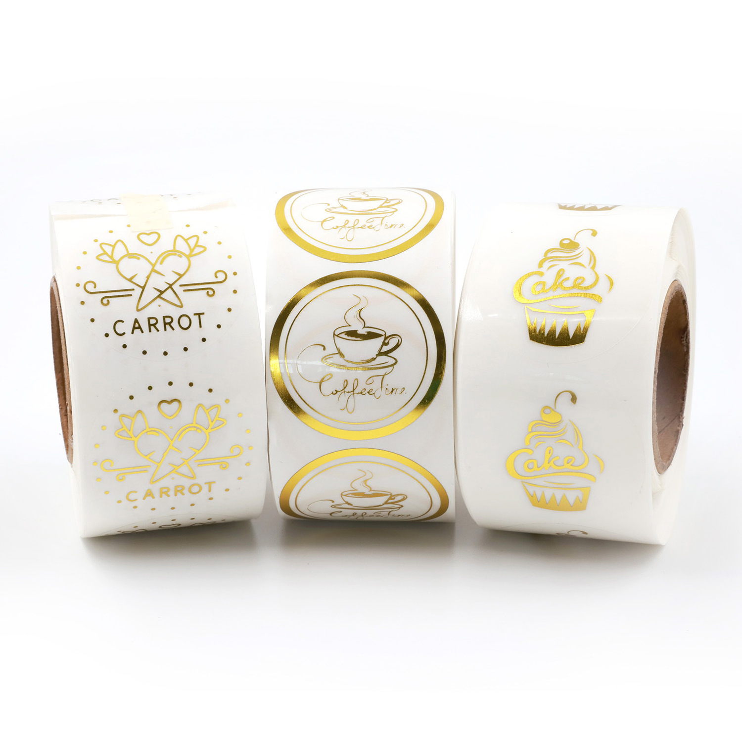 Custom perfume bottle stickers with clear Logo gold foil glue waterproof stickers cheap price tag printing