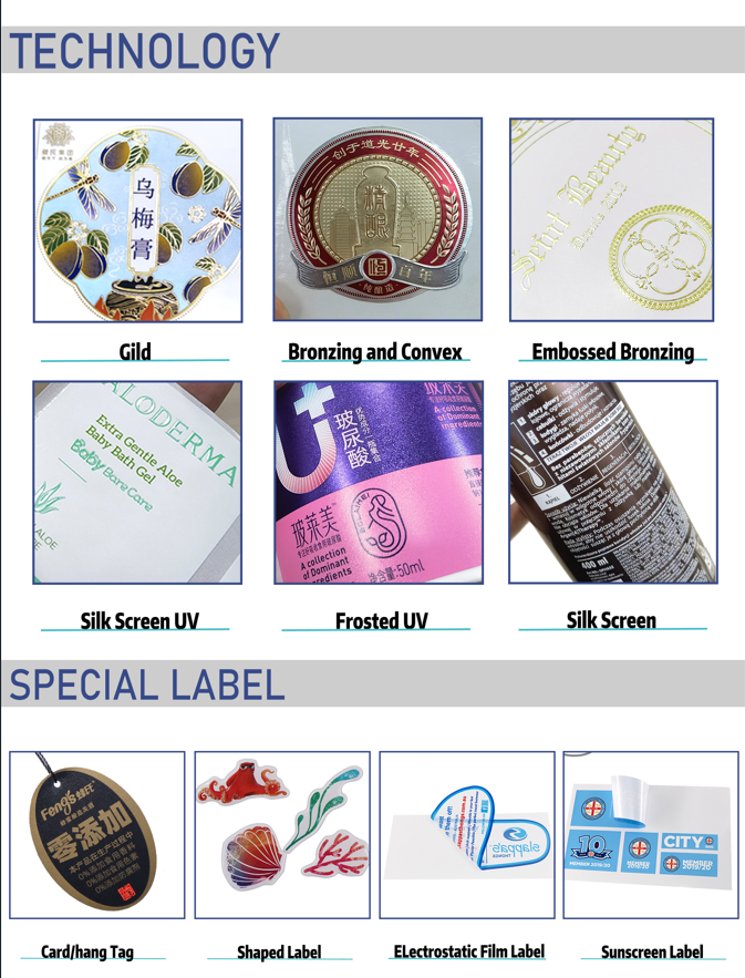 Printing Fashionable Waterproof Custom Perfume Bottle Packaging Roll Sticker Labels Adhesive Sticker Bottle Used Cosmetic Vinyl