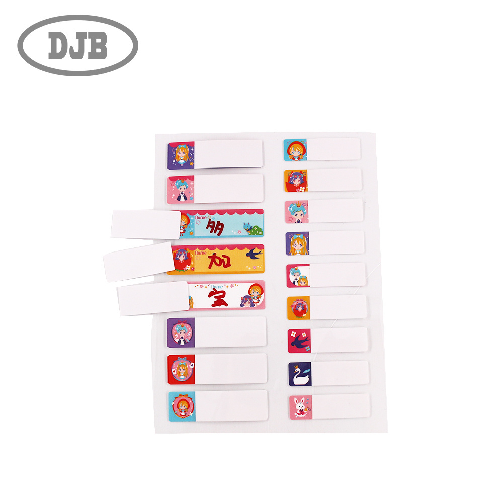 Customized supplier High quality name labels and stickers