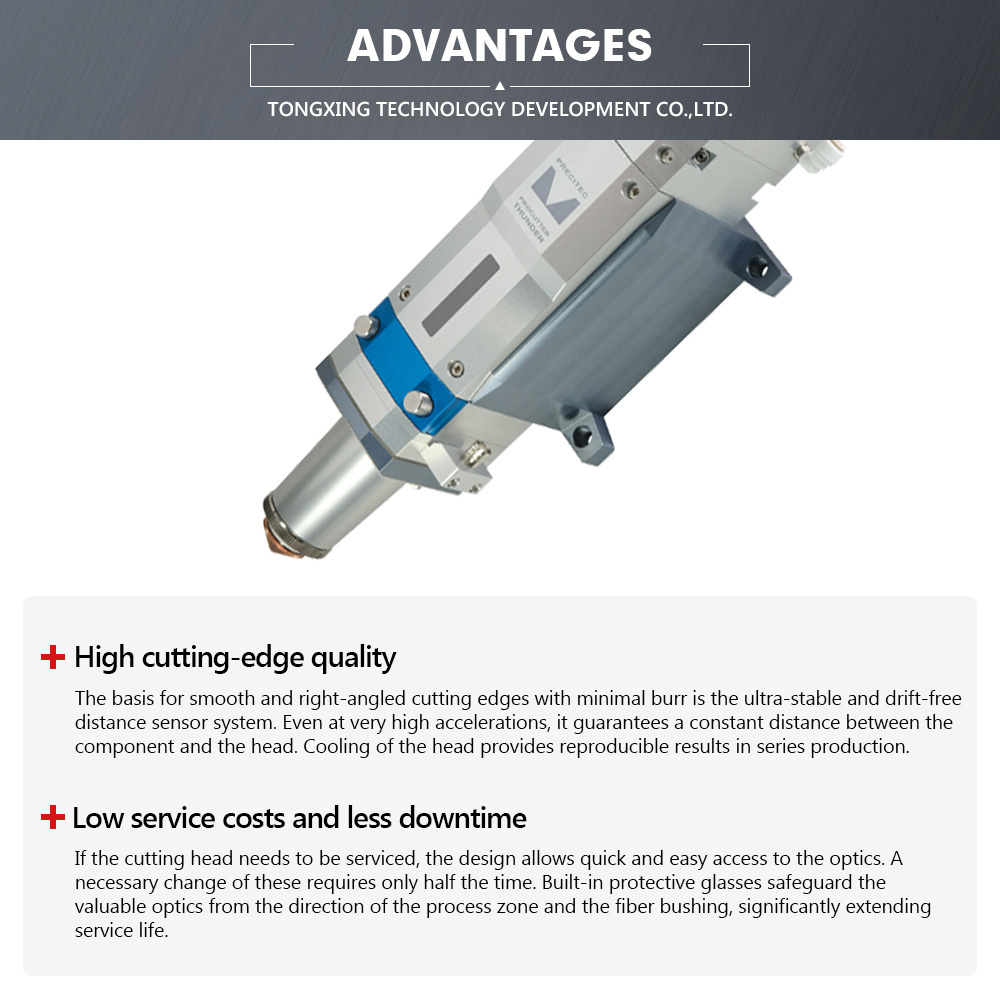 Precitec Thunder Connector ECO F200 6600W Auto Focus Fiber Laser Cutting Head