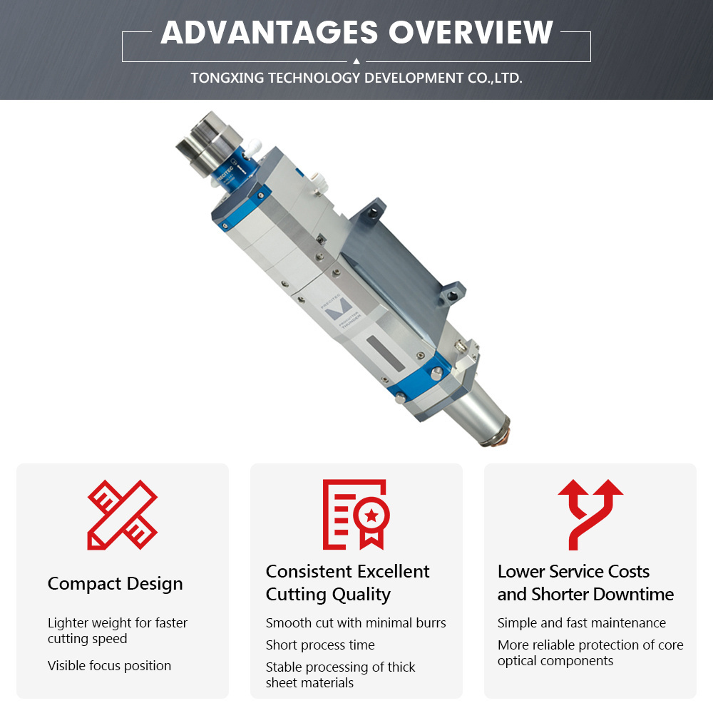 Precitec Thunder Connector ECO F200 6600W Auto Focus Fiber Laser Cutting Head