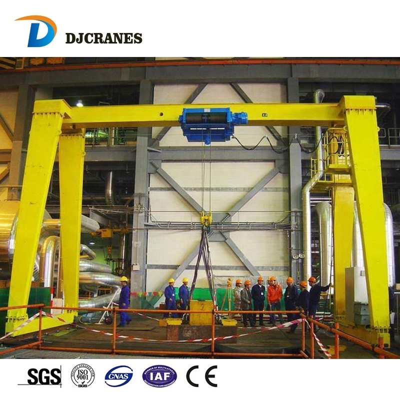 50 tonne gantry crane wheel mounted gantry crane rubber tire gantry crane for steel pipe handling