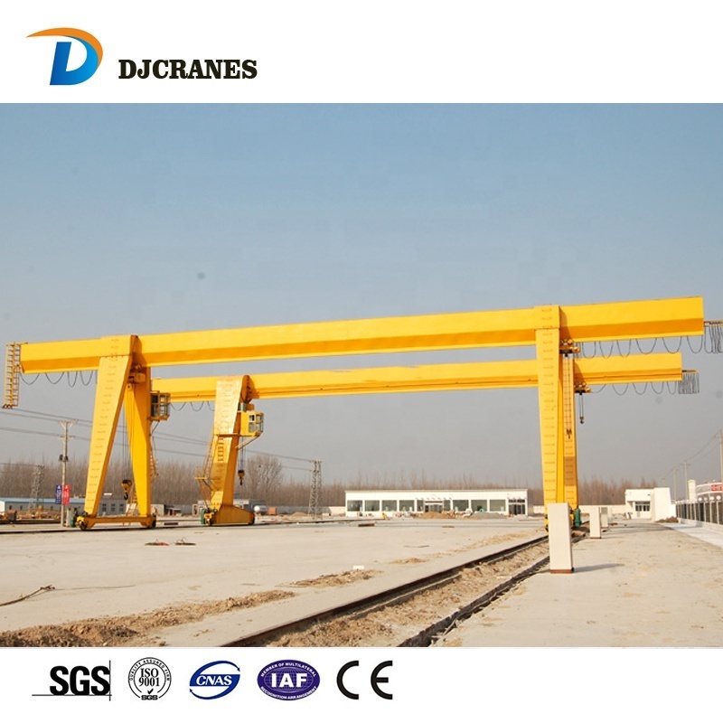 50 tonne gantry crane wheel mounted gantry crane rubber tire gantry crane for steel pipe handling