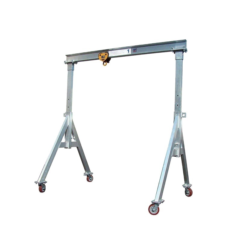 Light duty 0.5ton 1 ton adjustable portable mobile aluminium mini gantry cranes