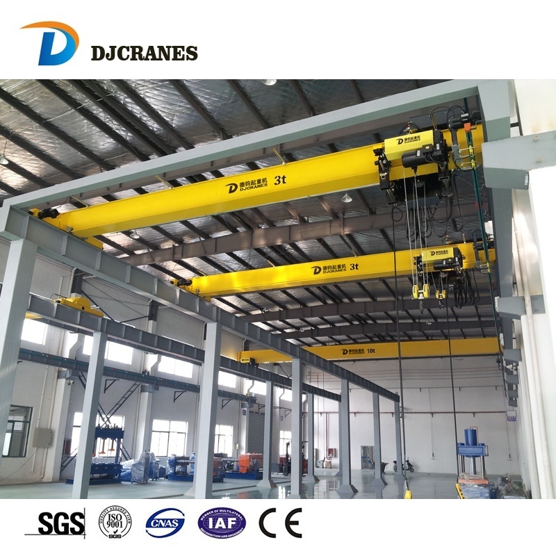 Dejun European Style Electric Single Overhead Crane 2.5 ton  3 ton  5 ton  10 ton