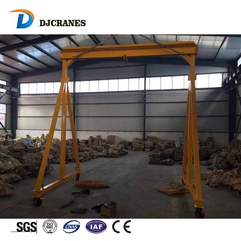 Light duty 0.5ton 1 ton adjustable portable mobile aluminium mini gantry cranes