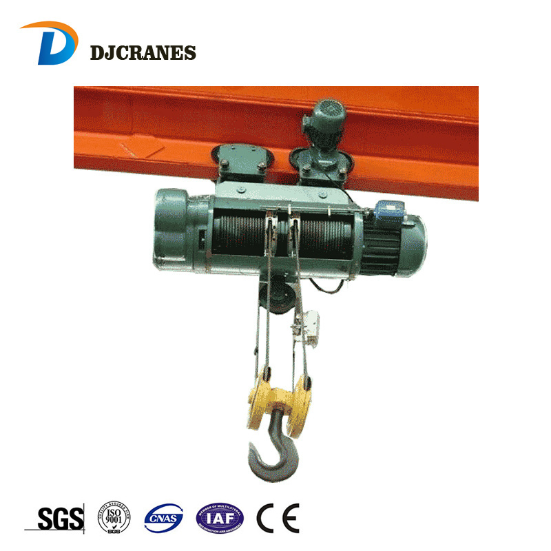 3 ton 3.5 ton used for workshop 5 ton wire rope electric hoist for single girder crane