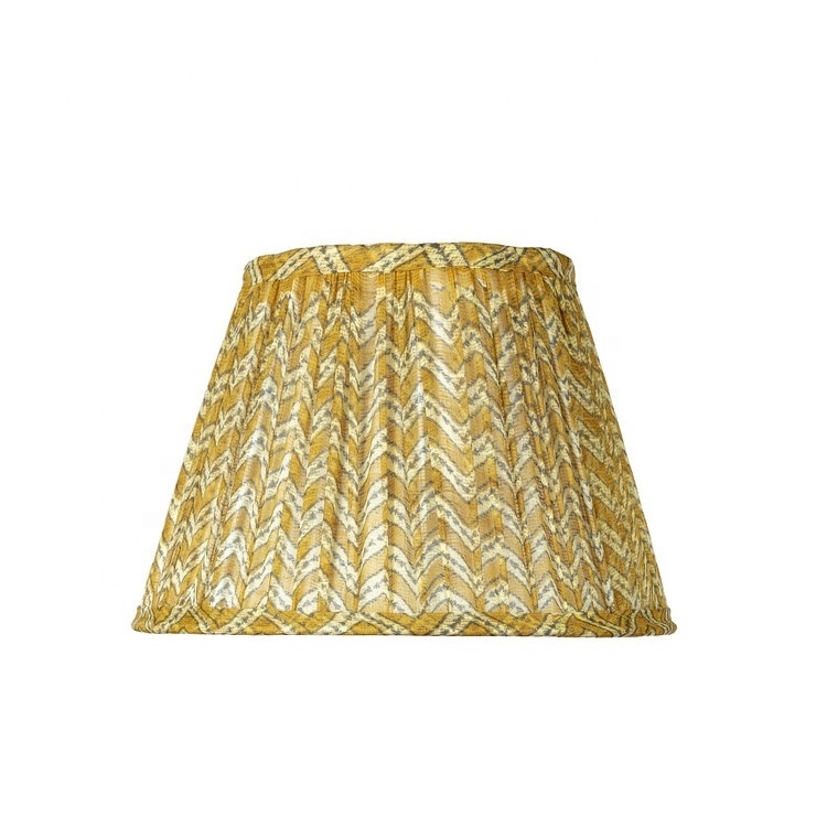 custom size pvc lamp shade pleated lampshade for table and wall lamps decor light cover with red and yellow colour