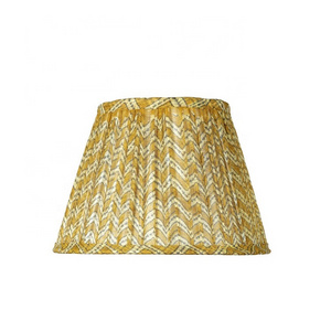 custom size pvc lamp shade pleated lampshade for table and wall lamps decor light cover with red and yellow colour