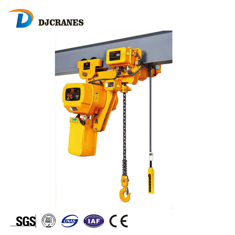 DJ Crane electric chain hoist crane a frame hoist 2.5 tons 5 ton 6-50m