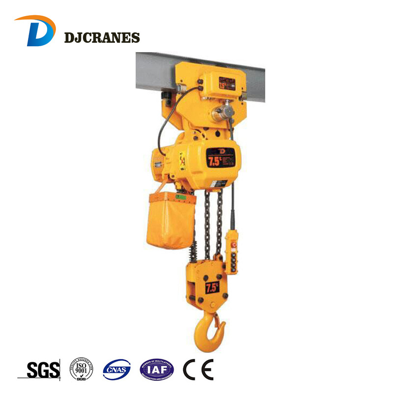 DJ Crane electric chain hoist crane a frame hoist 2.5 tons 5 ton 6-50m