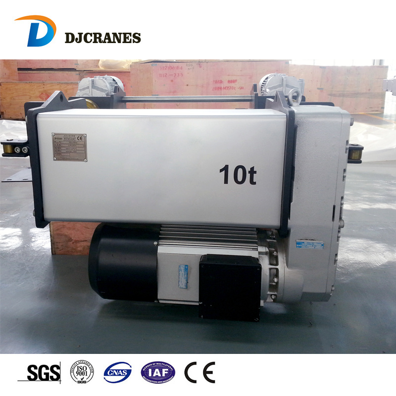 Electric European Hoist With Motorized Trolley For Double Girder Crane