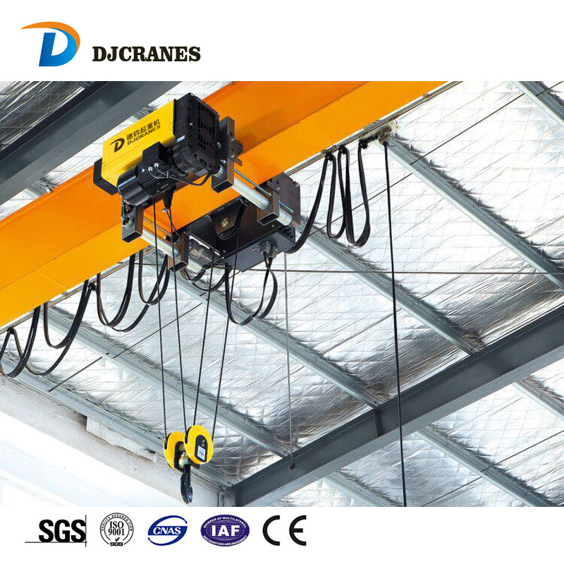 Electric European Hoist With Motorized Trolley For Double Girder Crane